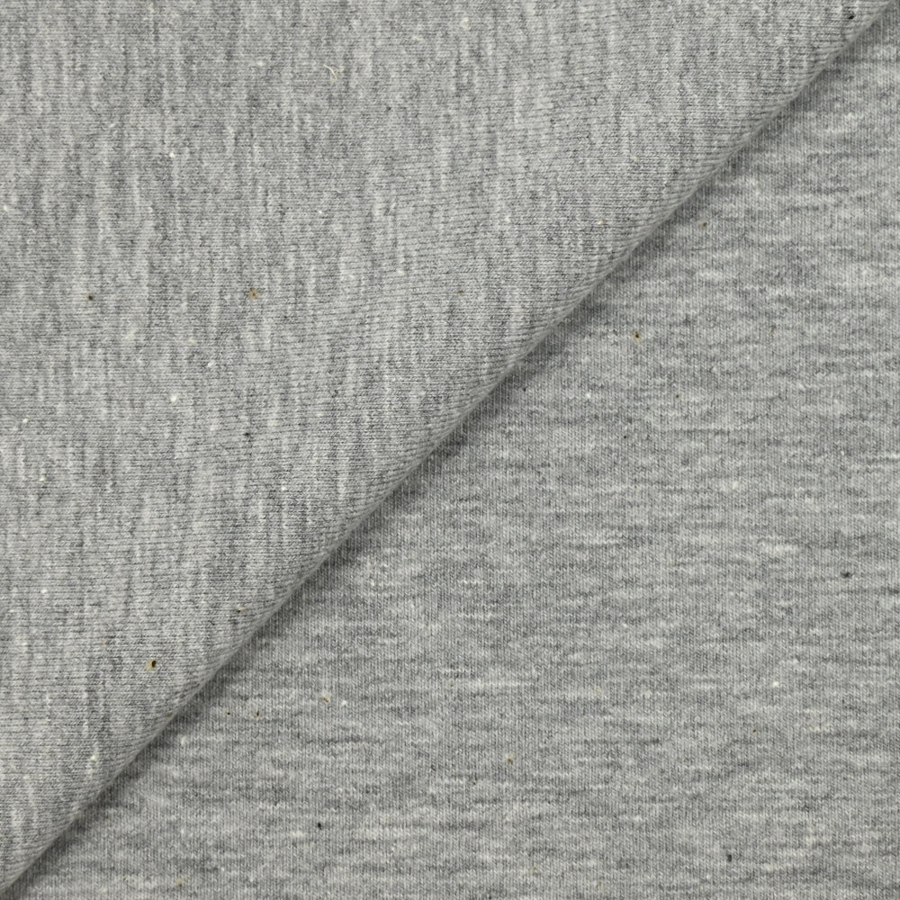 Jersey coton Bio gris chiné - Image 3