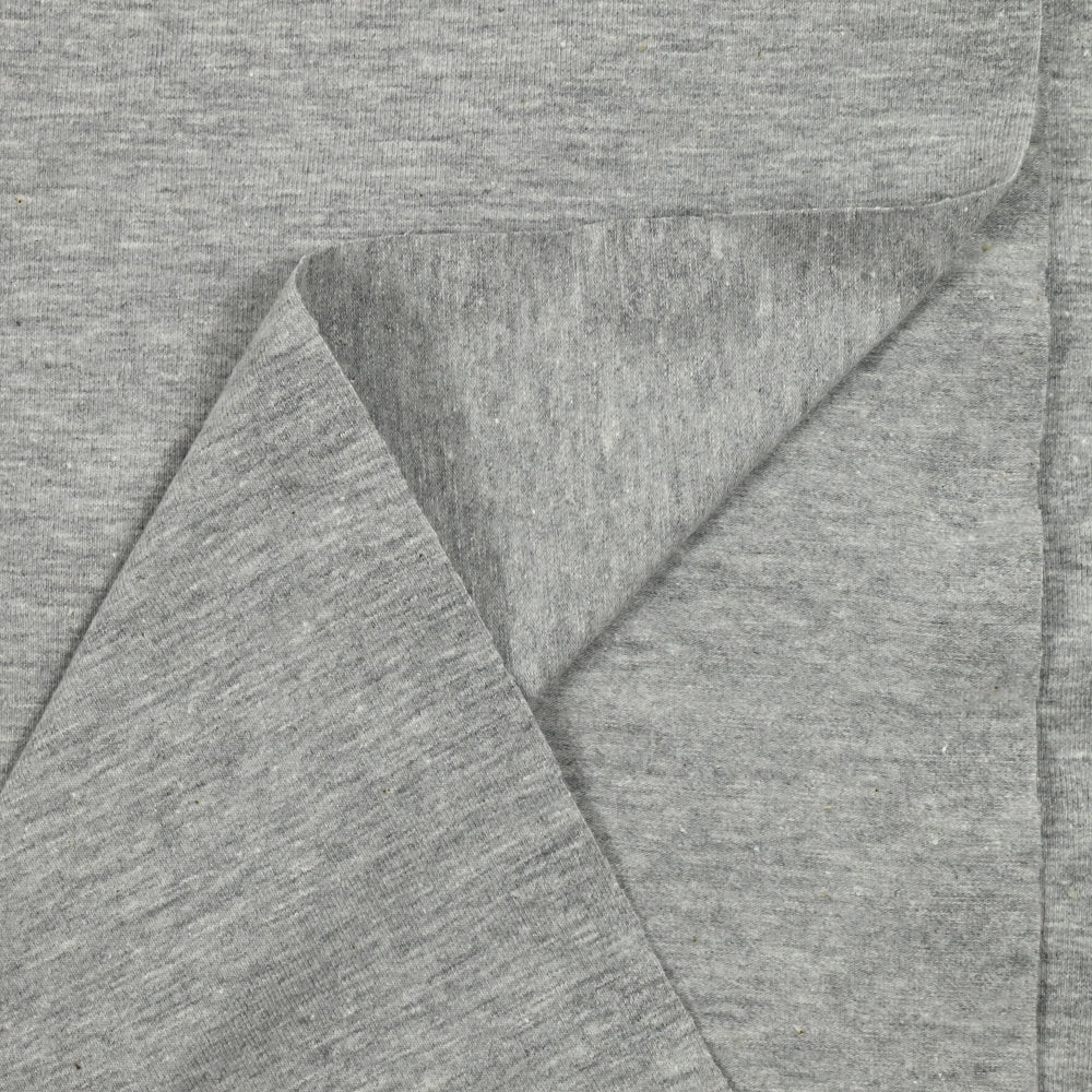 Jersey coton Bio gris chiné - Image 4