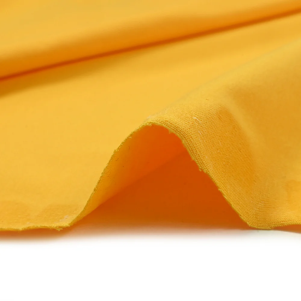 Jersey coton Bio jaune - Image 5
