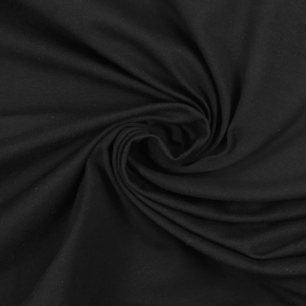 Jersey coton Bio noir - Image 2
