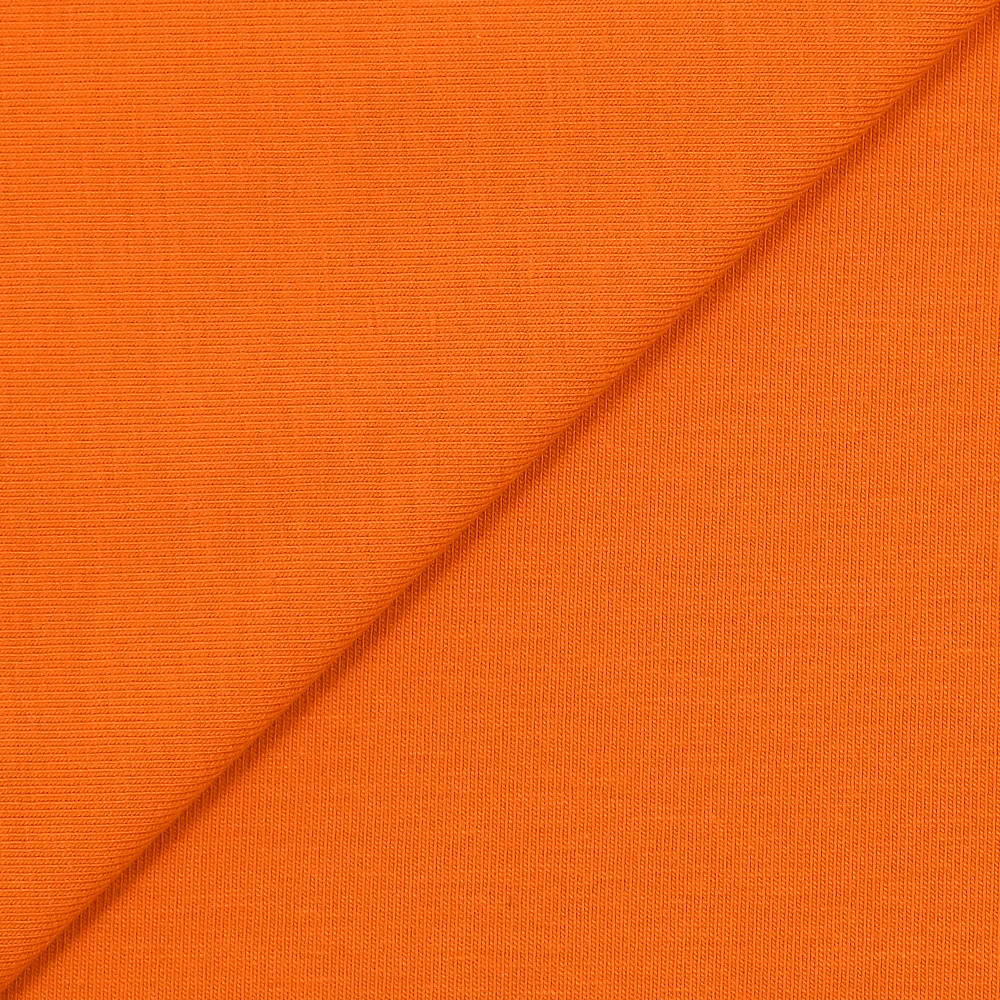 Jersey coton Bio orange - Image 3
