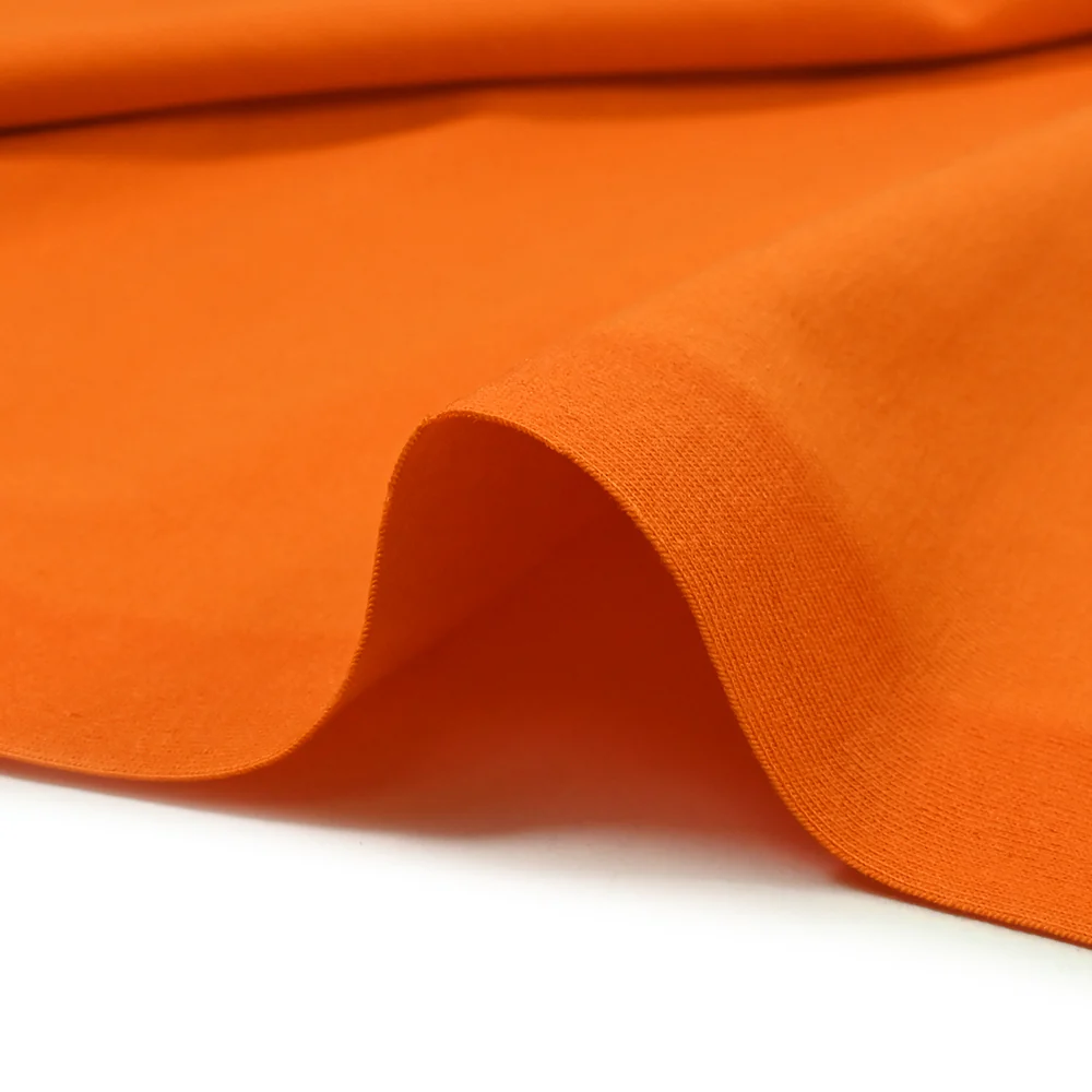 Jersey coton Bio orange - Image 5