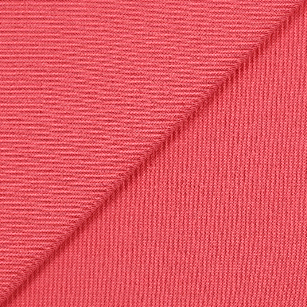 Jersey coton Bio rose corail - Image 3