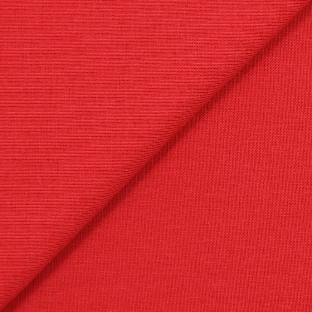Jersey coton Bio rouge - Image 3