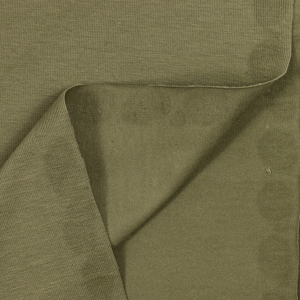 Jersey coton Bio vert olive - Image 4