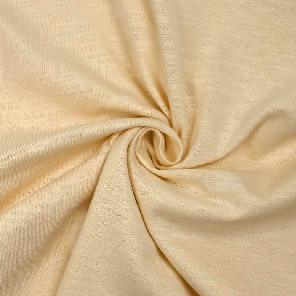 Jersey de coton flammé écru - Image 2