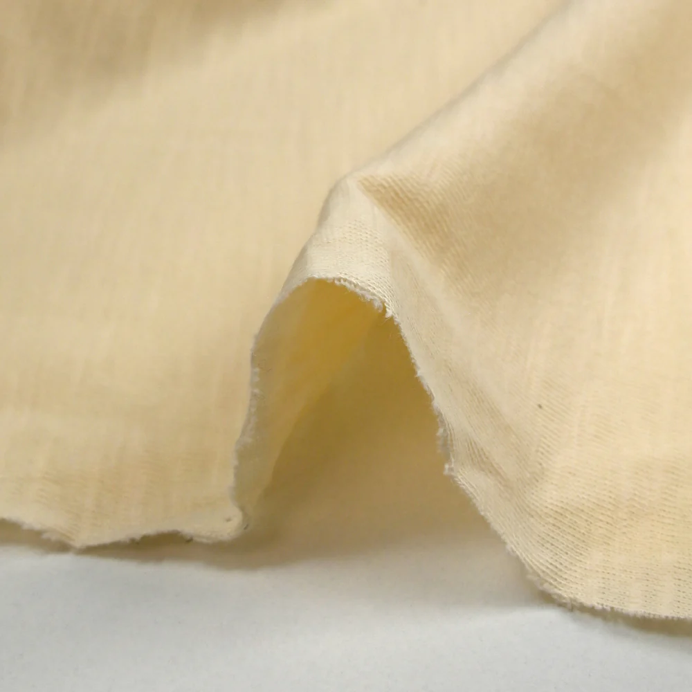 Jersey de coton flammé écru - Image 4