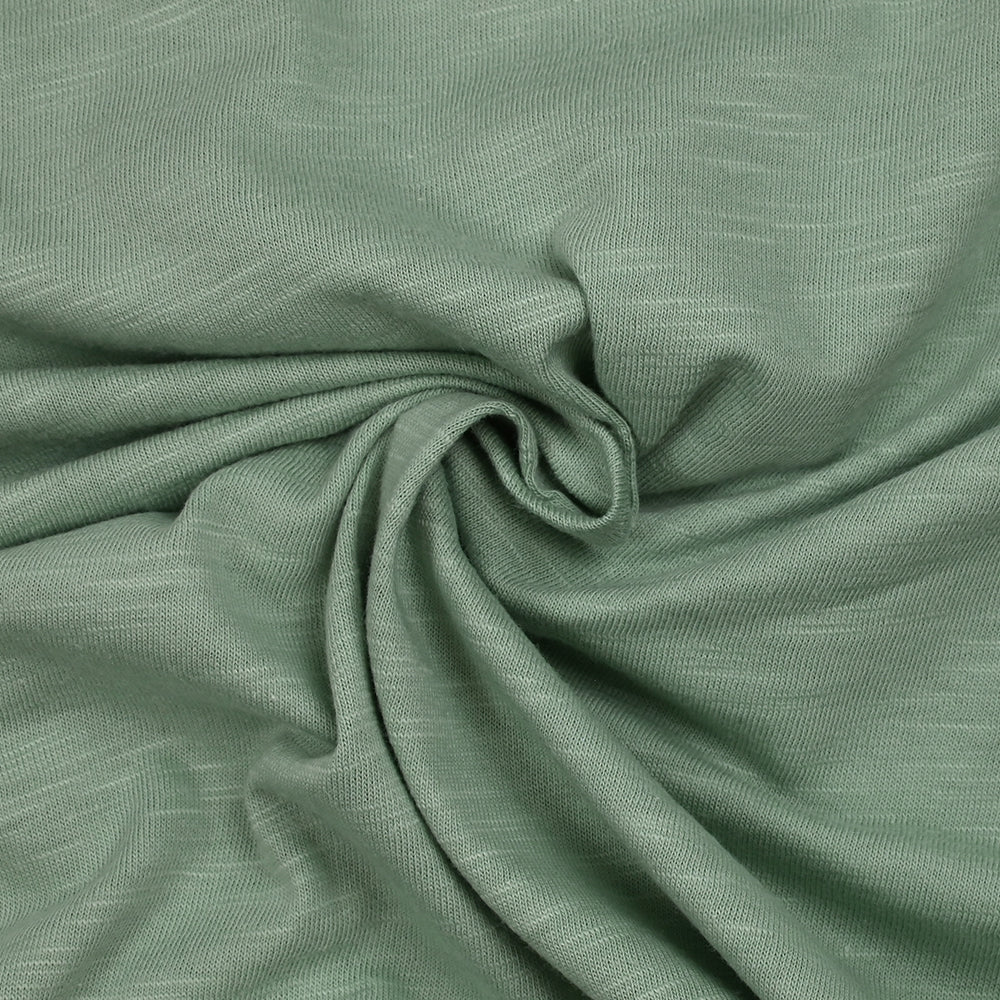 Jersey de coton flammé vert d'eau - Image 2