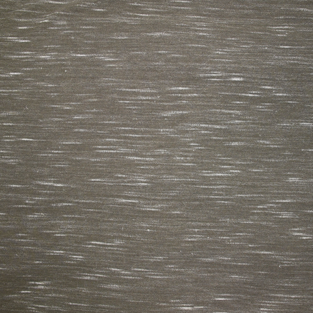Jersey de polyester flammé blanc fond taupe - Image 4