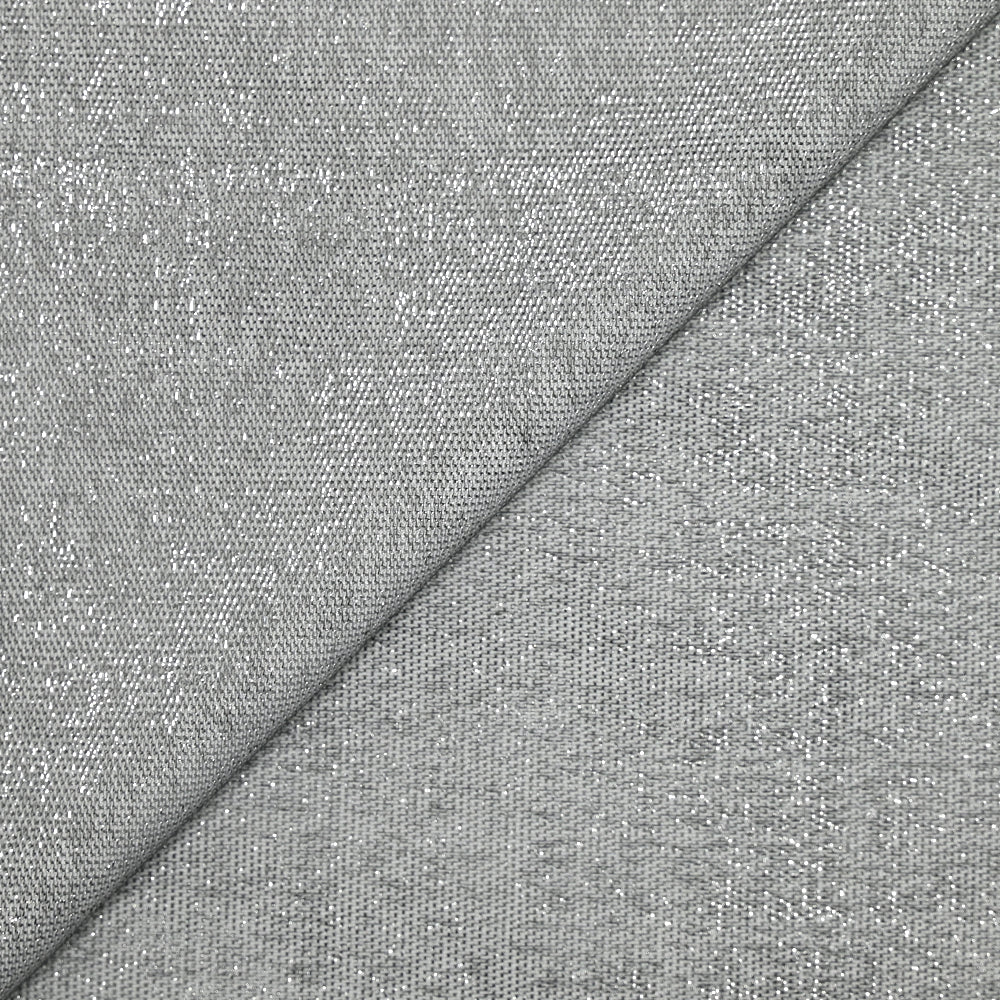 Jersey de polyester irisé gris chiné - Image 3