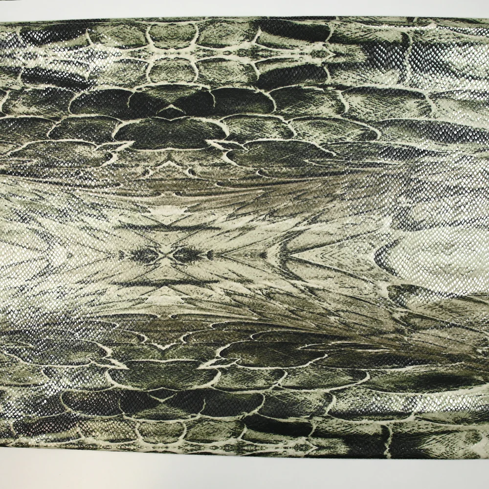 Jersey de polyester python fond vert - Image 5
