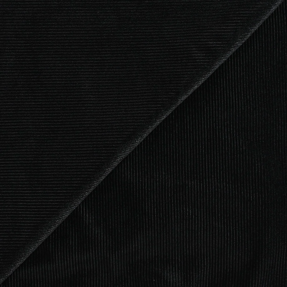 Jersey de velours côtelé noir