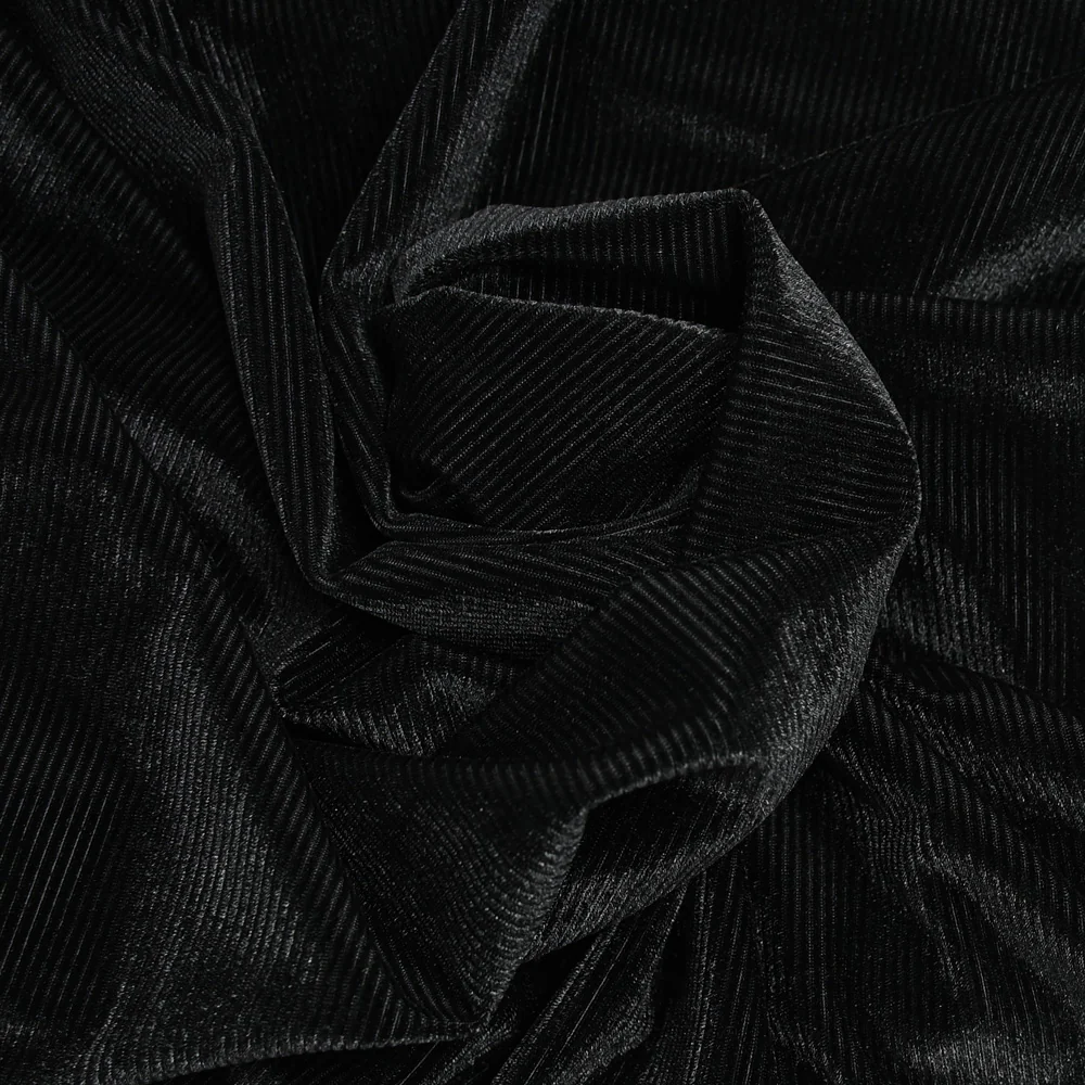 Jersey de velours côtelé noir - Image 2