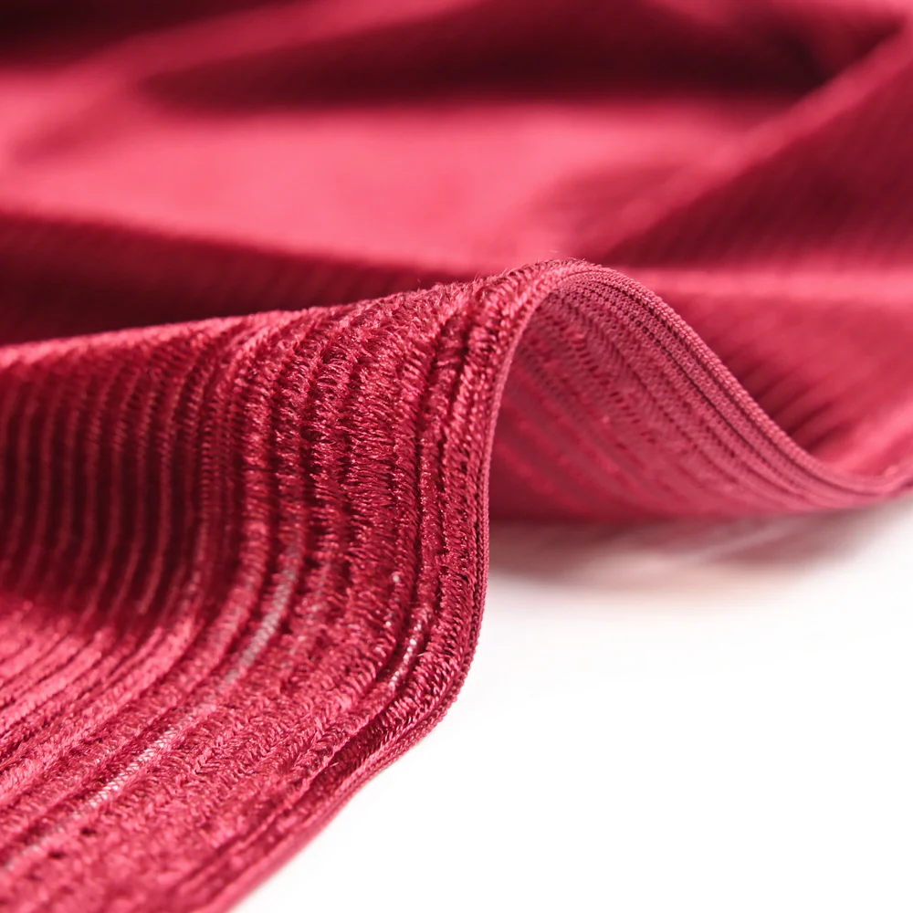 Jersey de velours côtelé rouge foncé - Image 4