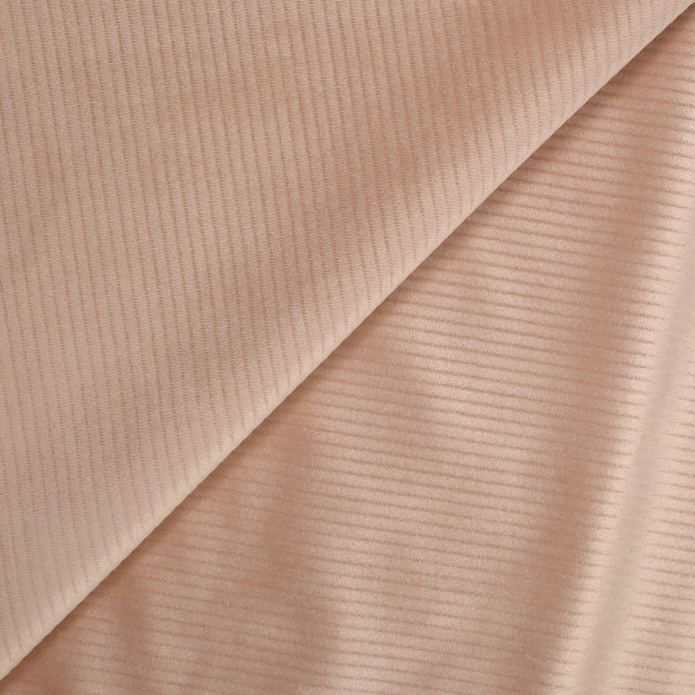 Jersey de velours côtelé vieux rose