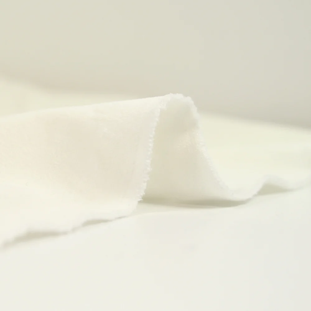 Jersey de velours ras blanc - Image 4