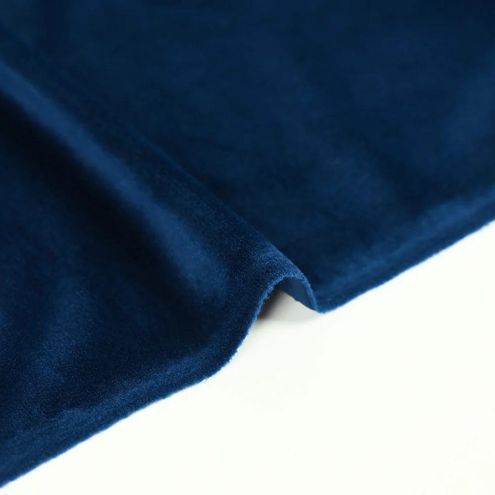 Jersey de velours tout doux bleu marine - Image 4