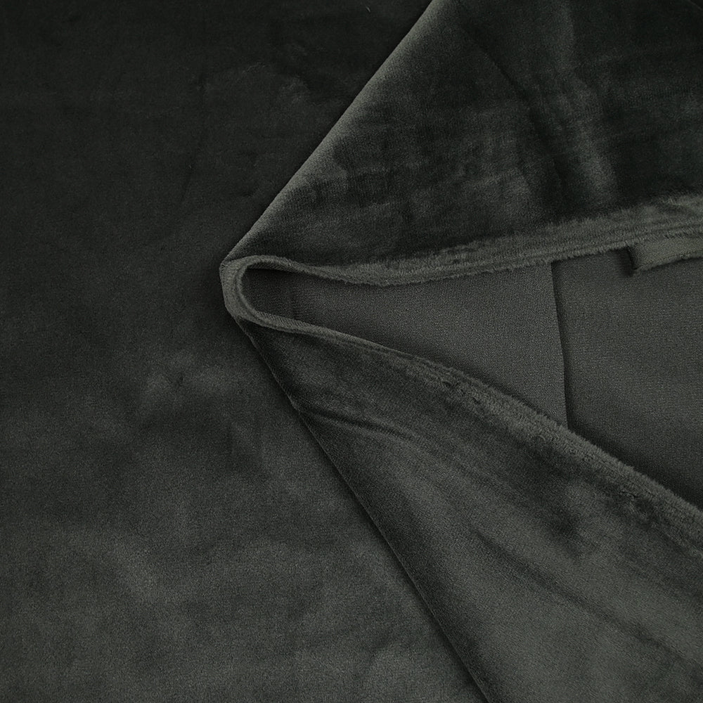 Jersey de velours tout doux gris foncé - Image 3