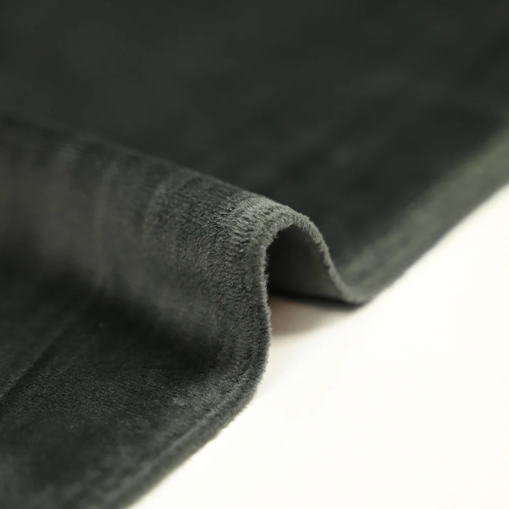 Jersey de velours tout doux gris foncé - Image 4