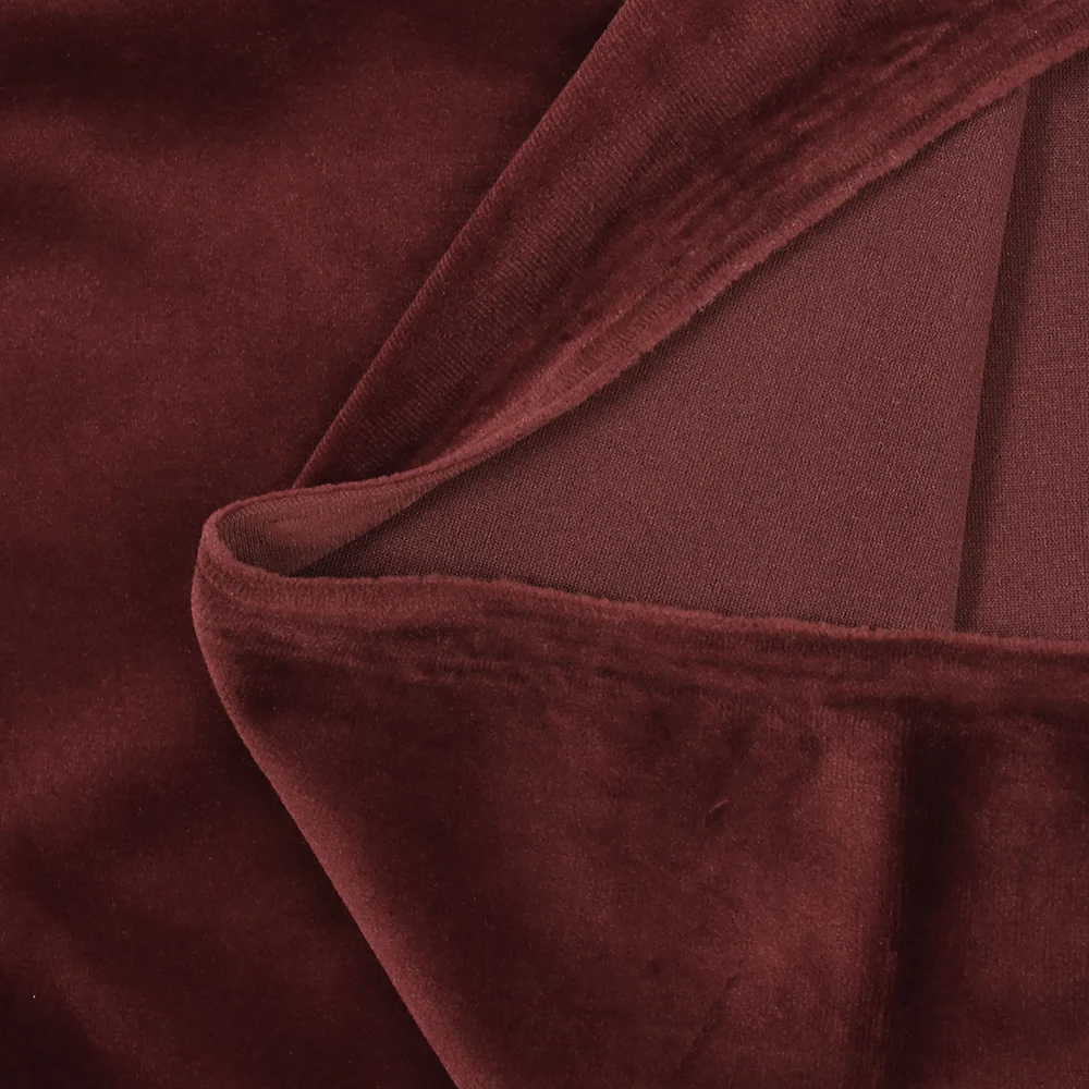 Jersey de velours tout doux lie de vin - Image 4