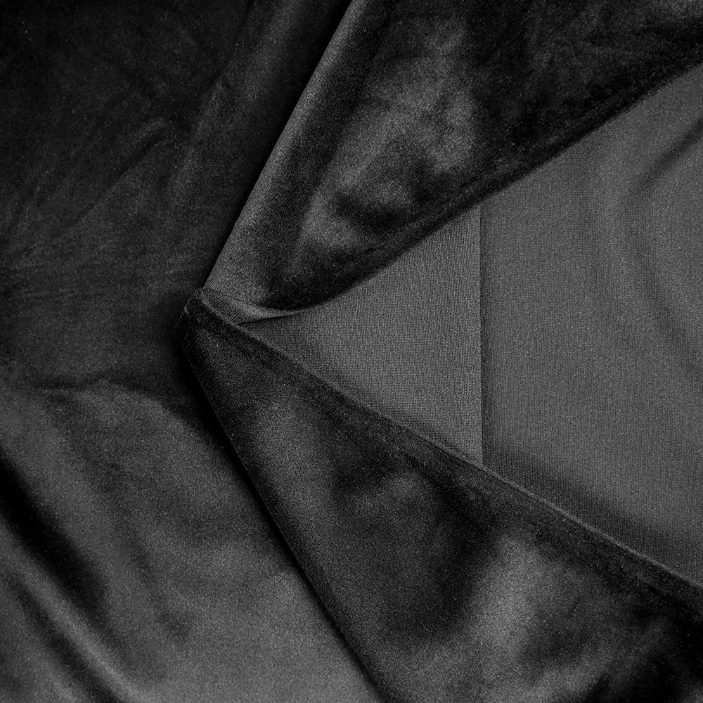 Jersey de velours tout doux noir - Image 3