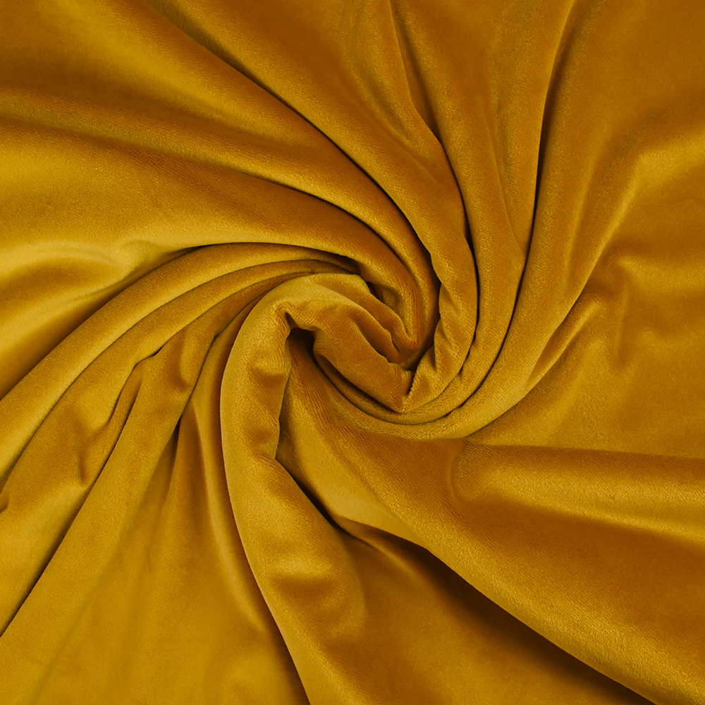 Jersey de velours tout doux ocre - Image 2