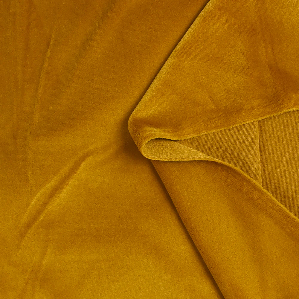 Jersey de velours tout doux ocre - Image 3