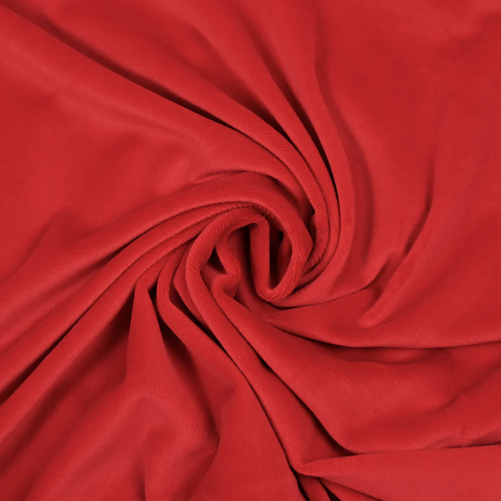 Jersey de velours tout doux rouge - Image 2