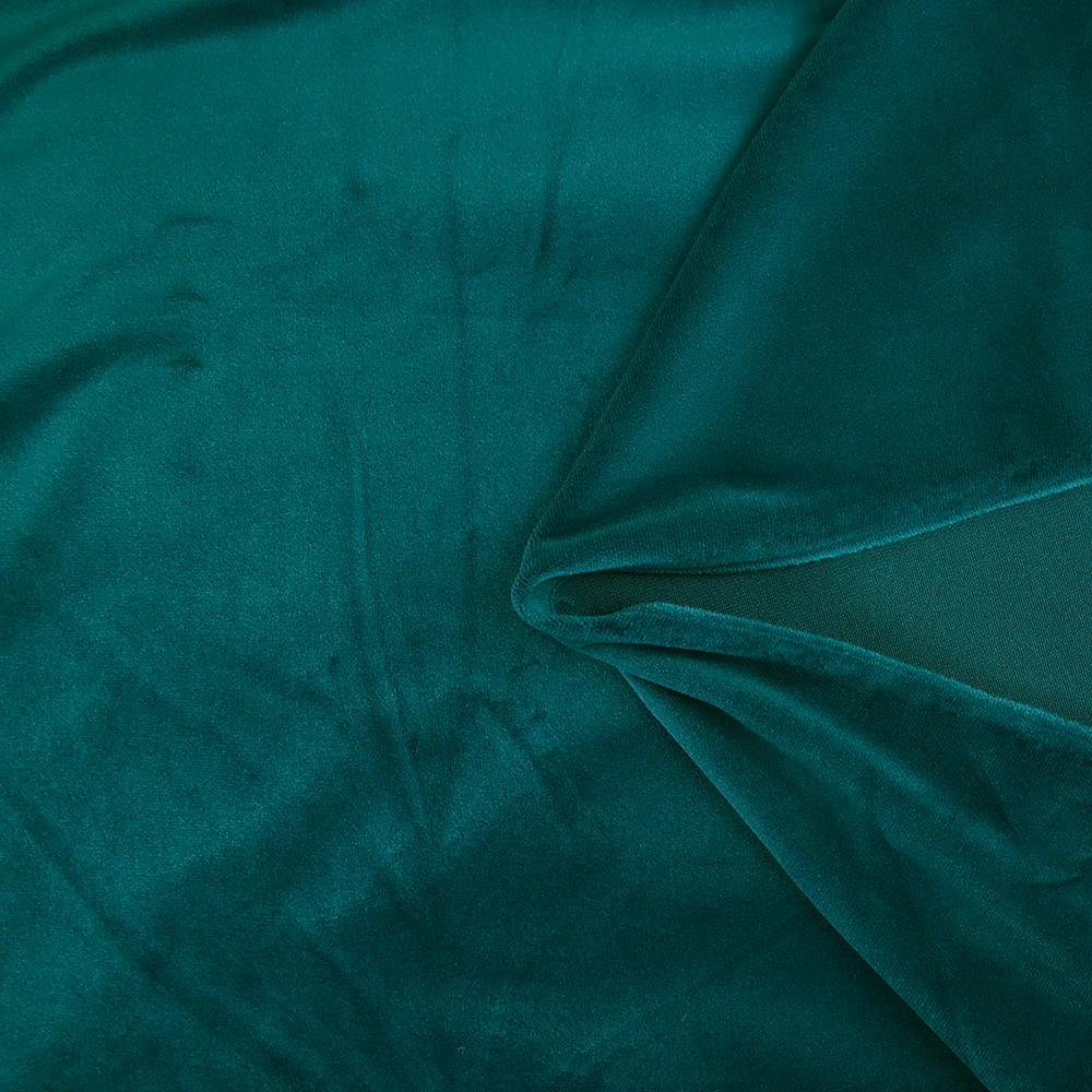 Jersey de velours tout doux vert canard - Image 3