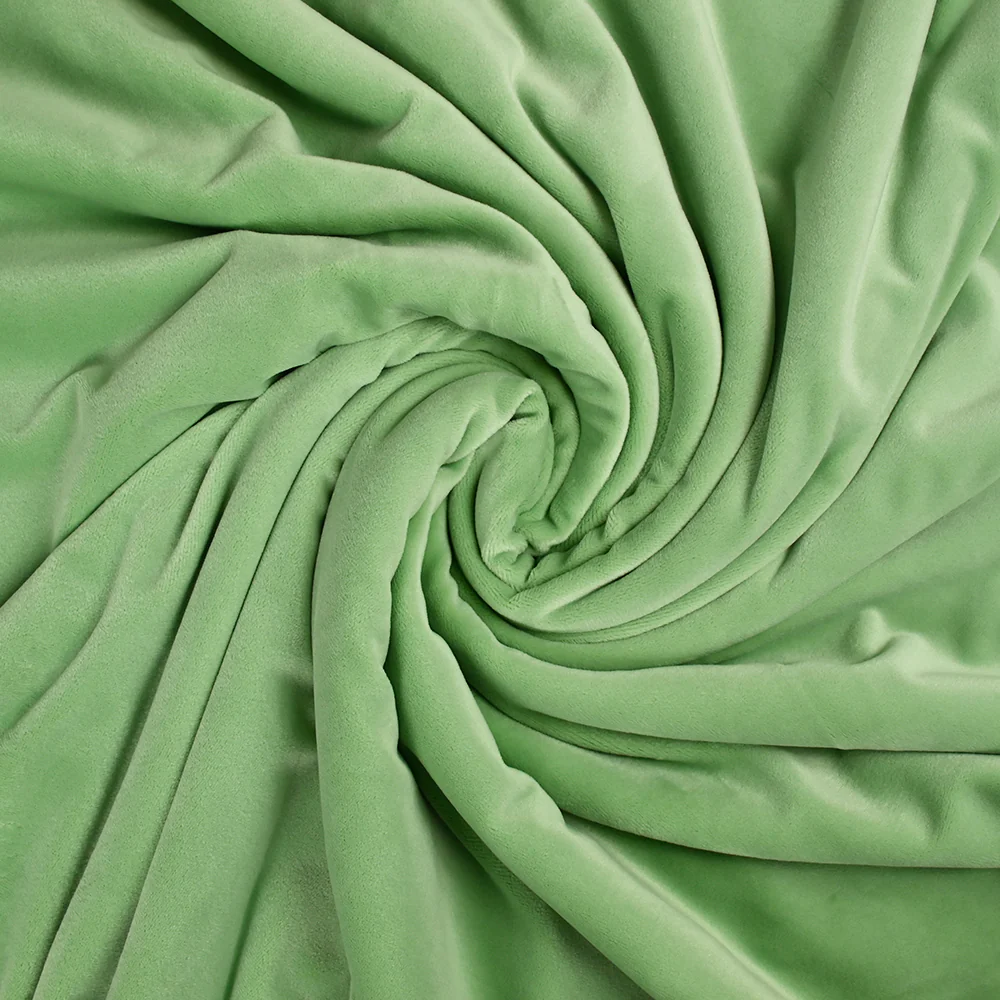 Jersey de velours tout doux vert clair - Image 2