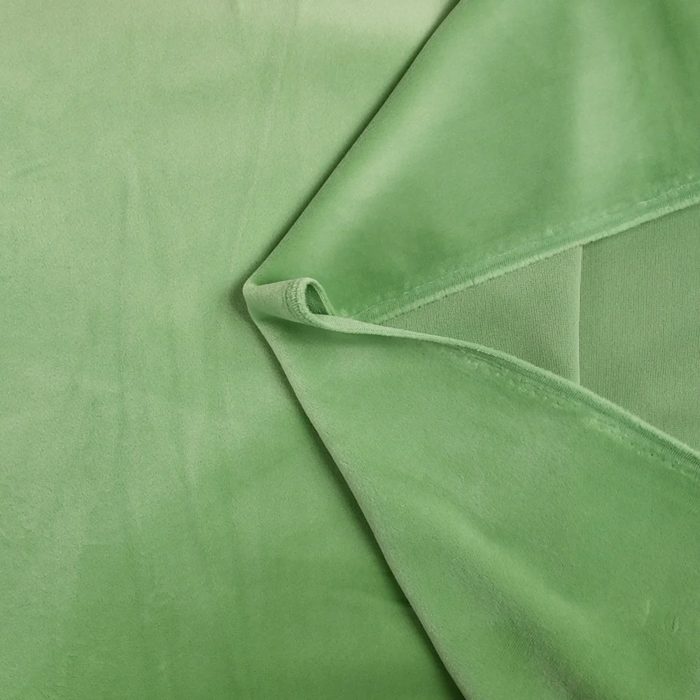 Jersey de velours tout doux vert clair - Image 3