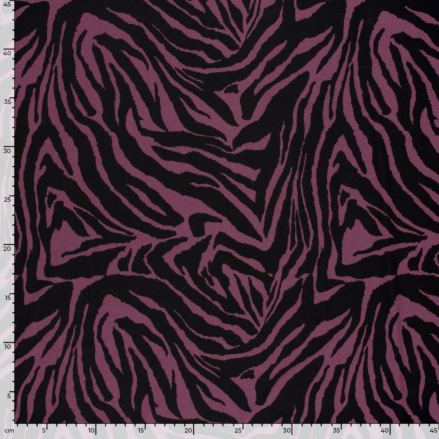 Jersey de viscose imprimé zèbre fond violet - Image 4