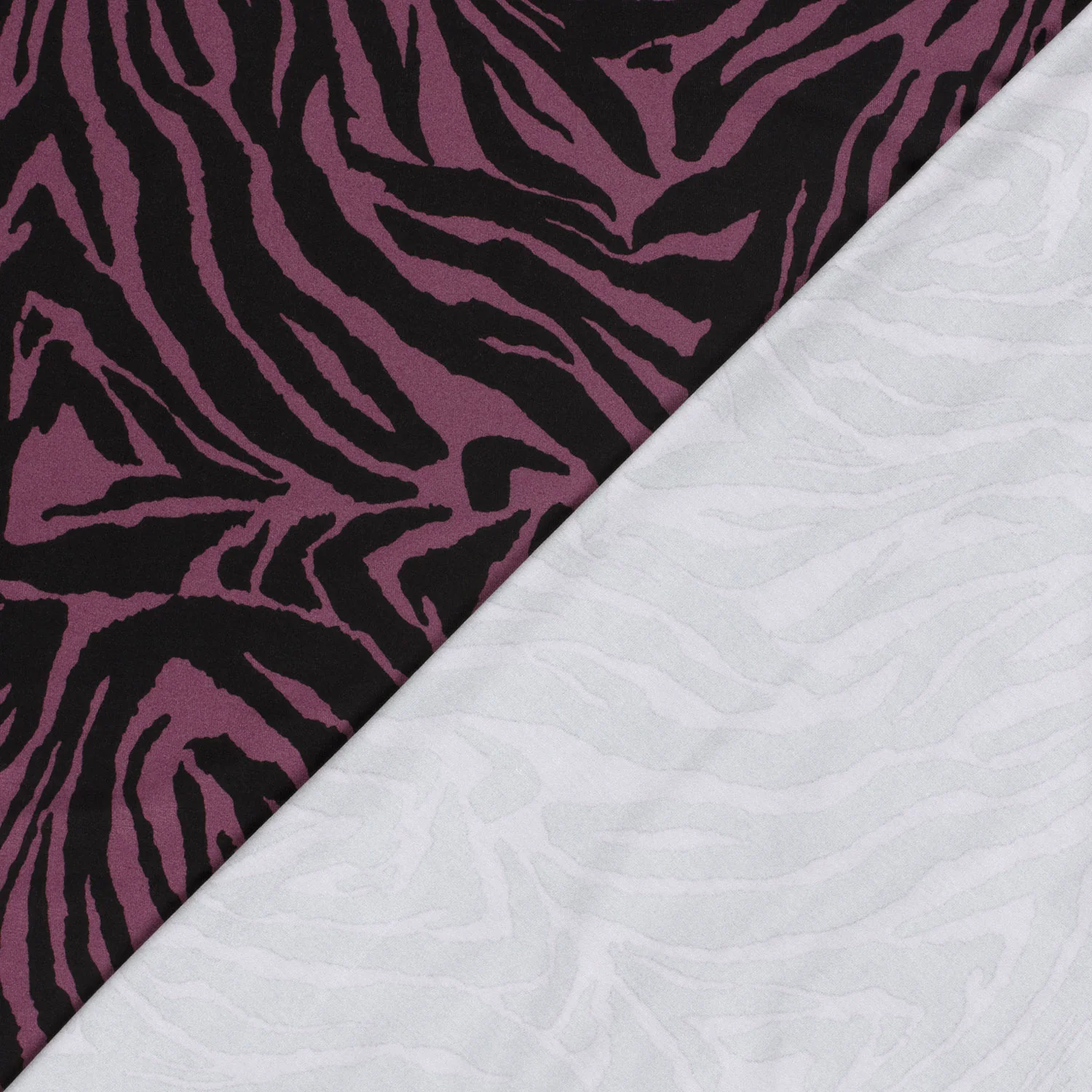 Jersey de viscose imprimé zèbre fond violet - Image 5