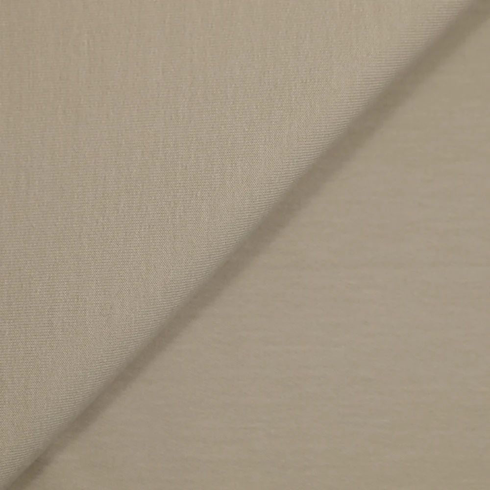 Jersey french terry coton Bio beige clair