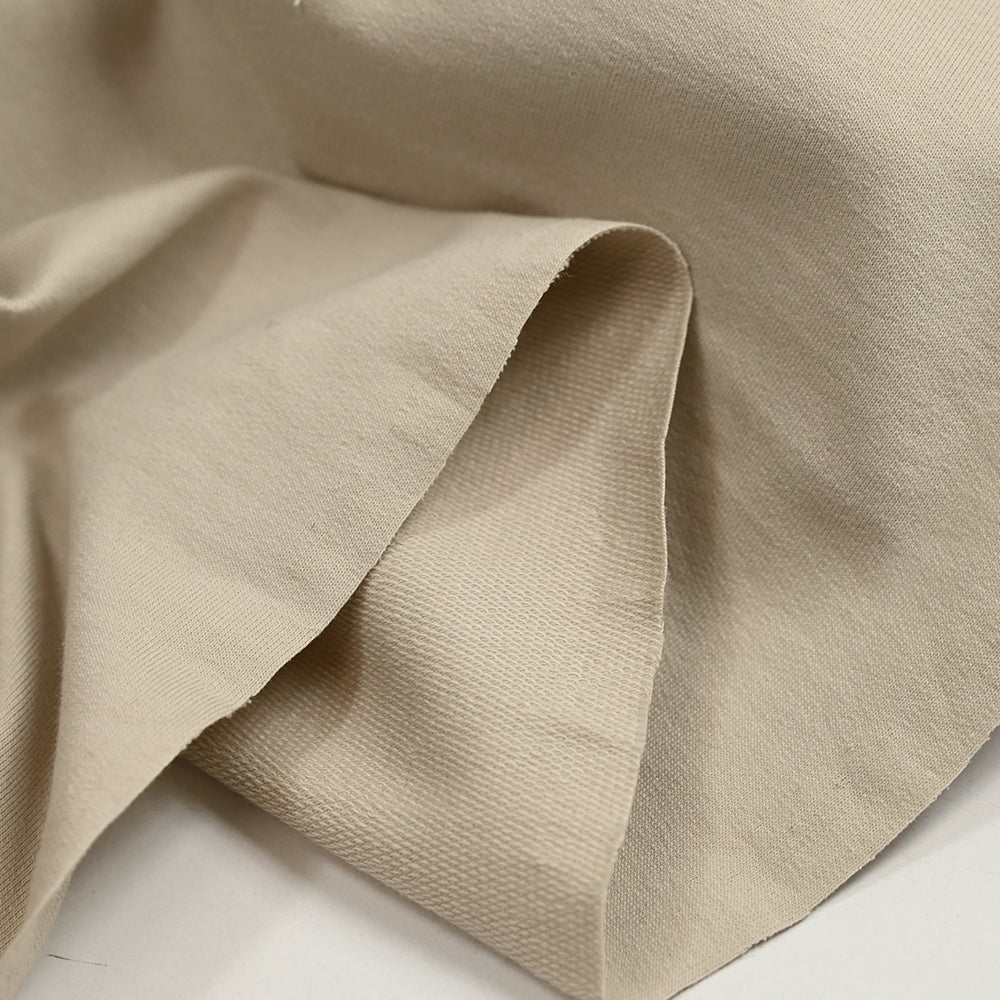 Jersey french terry coton Bio beige clair - Image 5