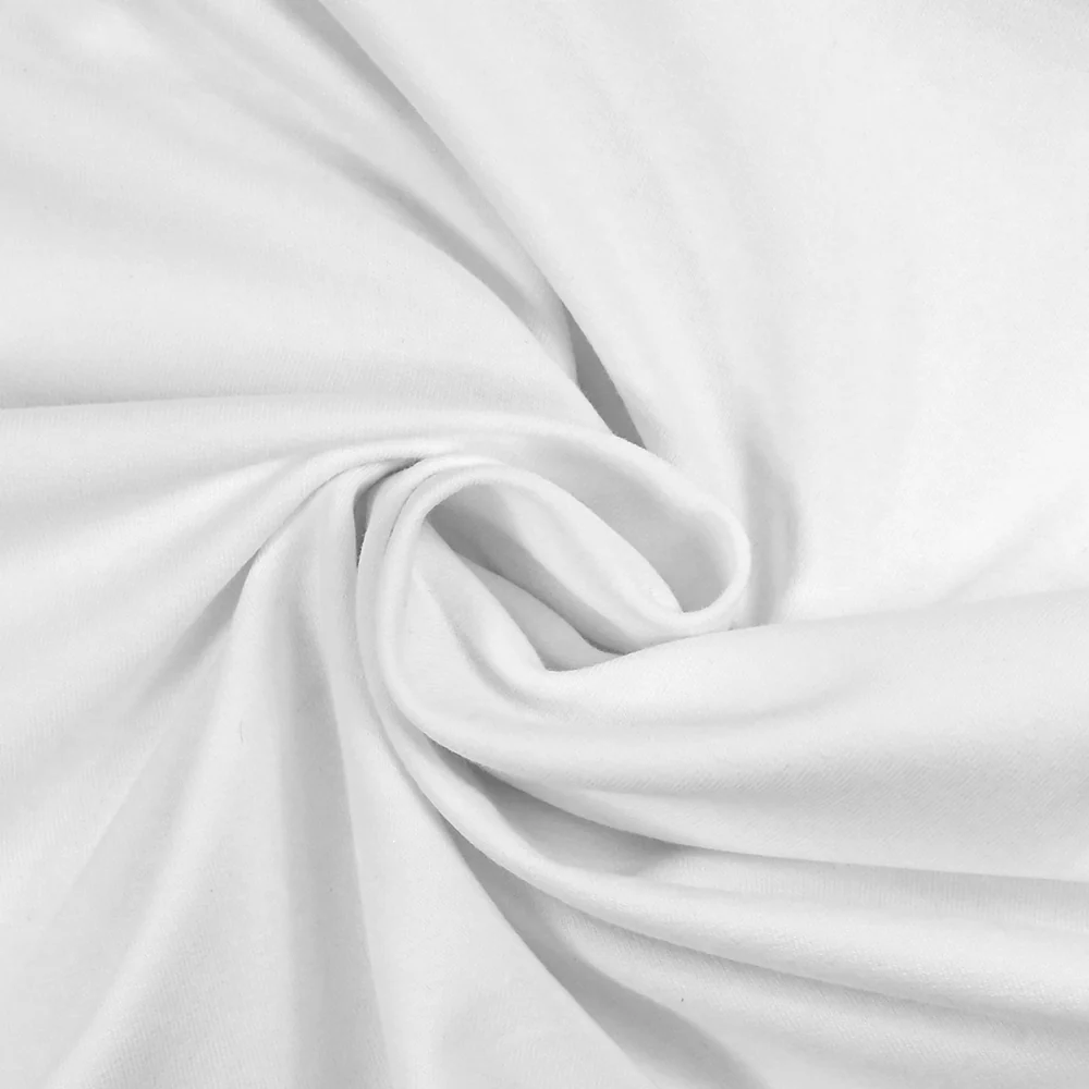 Jersey french terry coton Bio blanc - Image 2