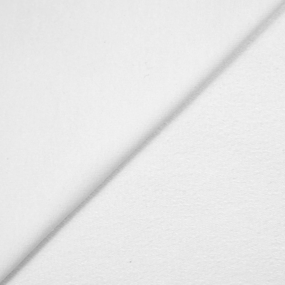 Jersey french terry coton Bio blanc - Image 3