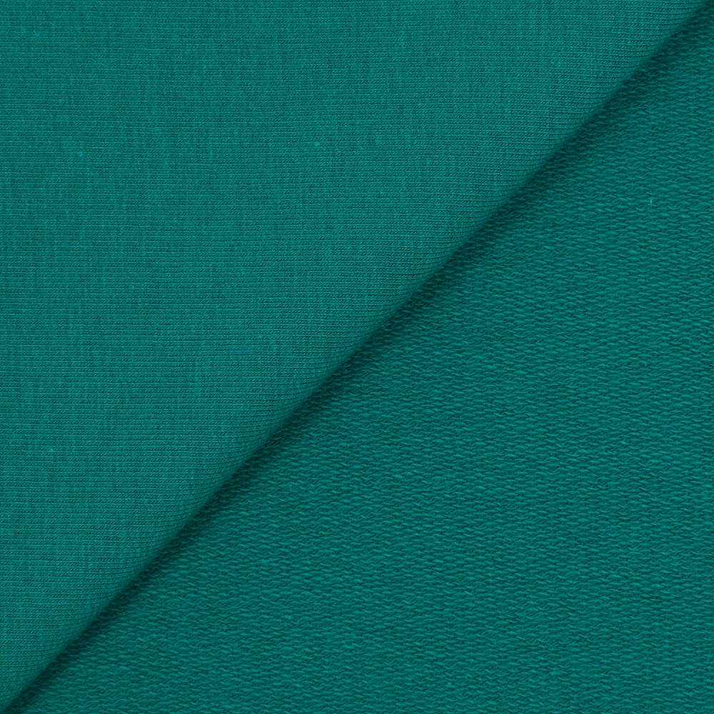 Jersey french terry coton Bio bleu canard - Image 3