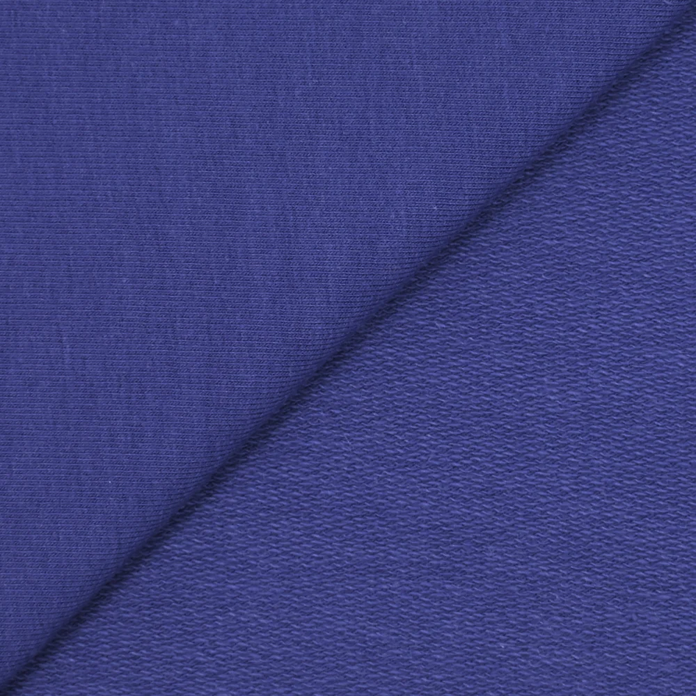 Jersey french terry coton Bio bleu indigo - Image 3