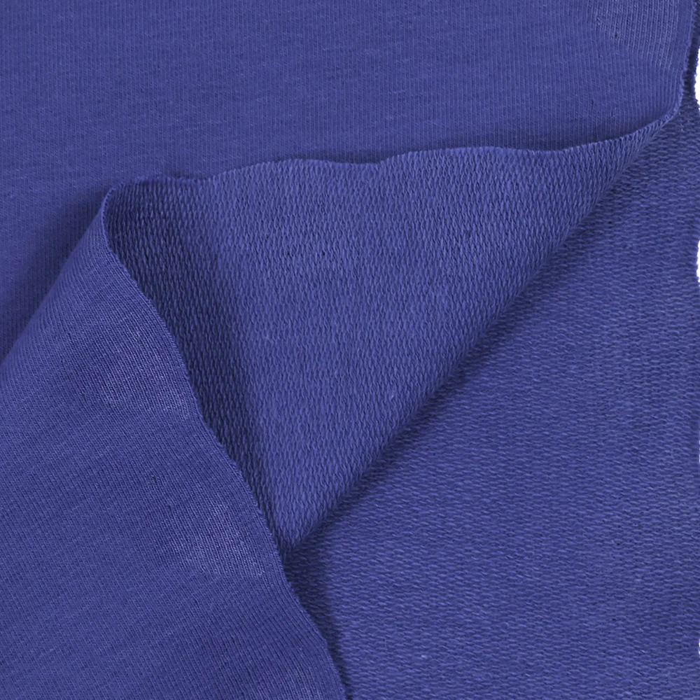Jersey french terry coton Bio bleu indigo - Image 5