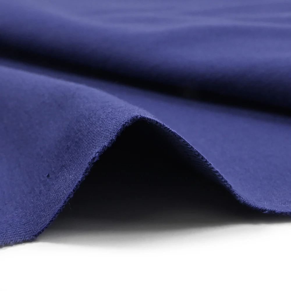 Jersey french terry coton Bio bleu indigo - Image 6
