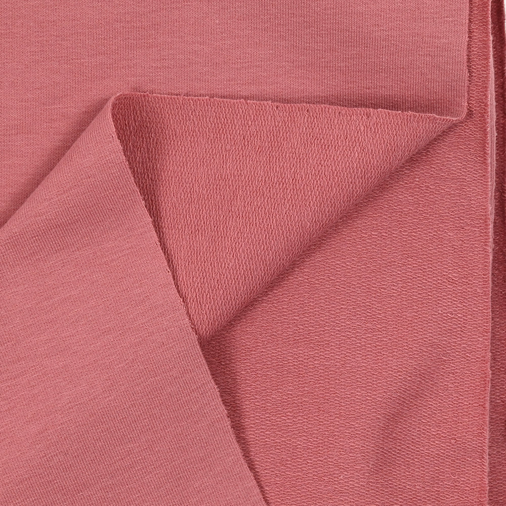 Jersey french terry coton Bio bois de rose - Image 5