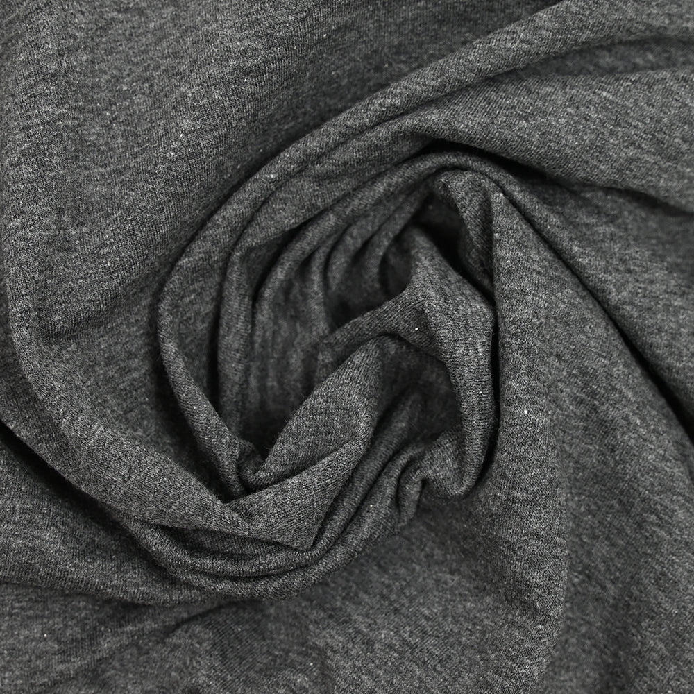 Jersey french terry coton Bio gris souris - Image 2