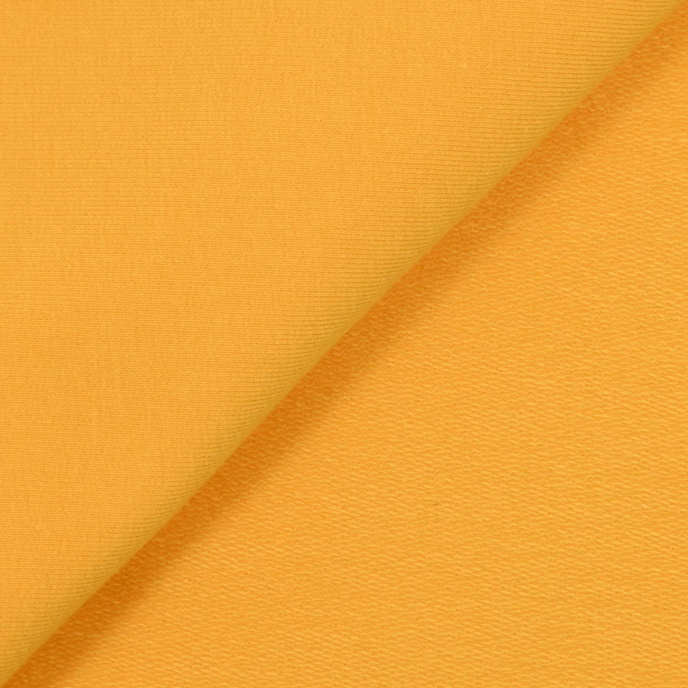 Jersey french terry coton Bio jaune - Image 3