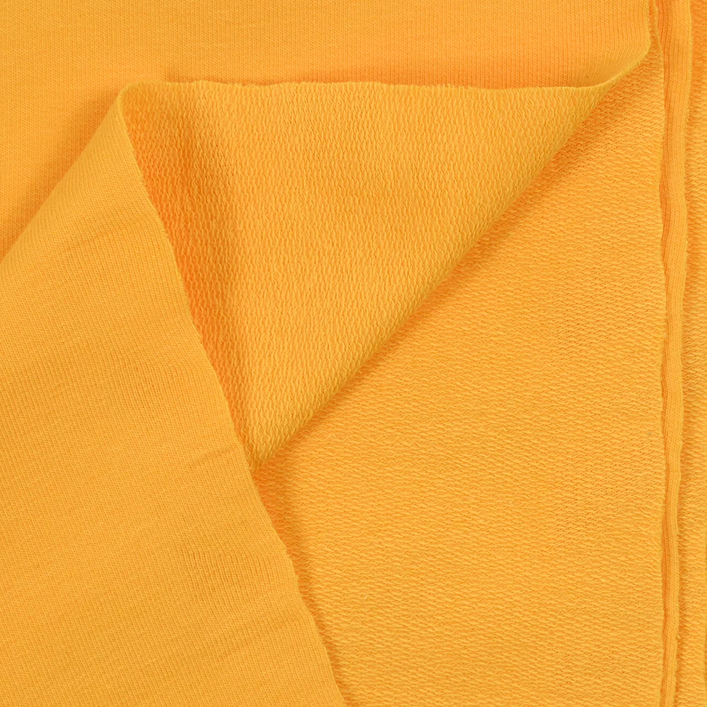 Jersey french terry coton Bio jaune - Image 5