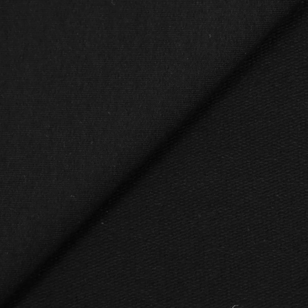 Jersey french terry coton Bio noir - Image 3