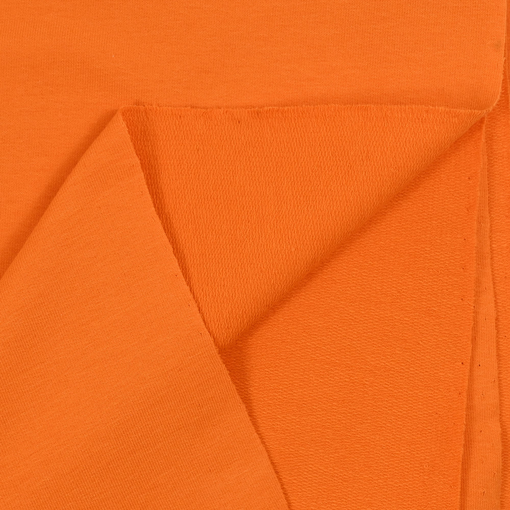 Jersey french terry coton Bio orange - Image 3