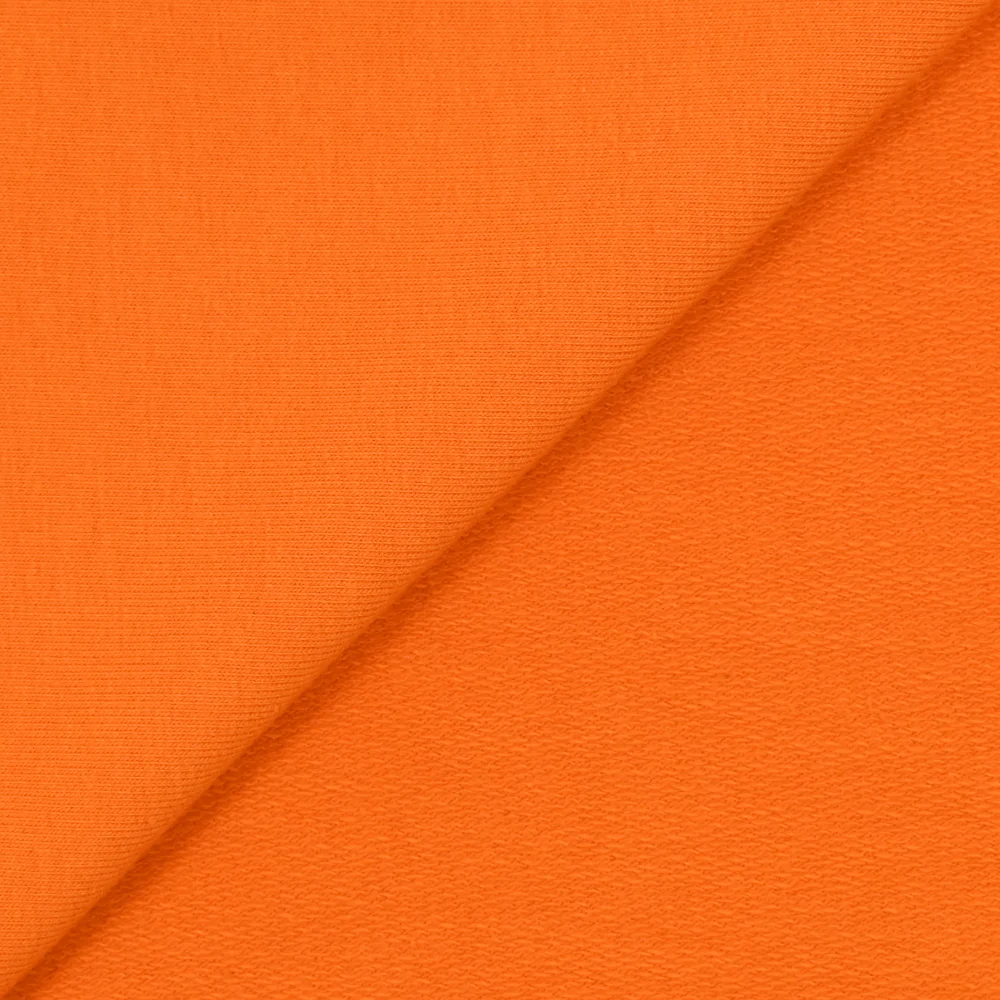 Jersey french terry coton Bio orange - Image 5