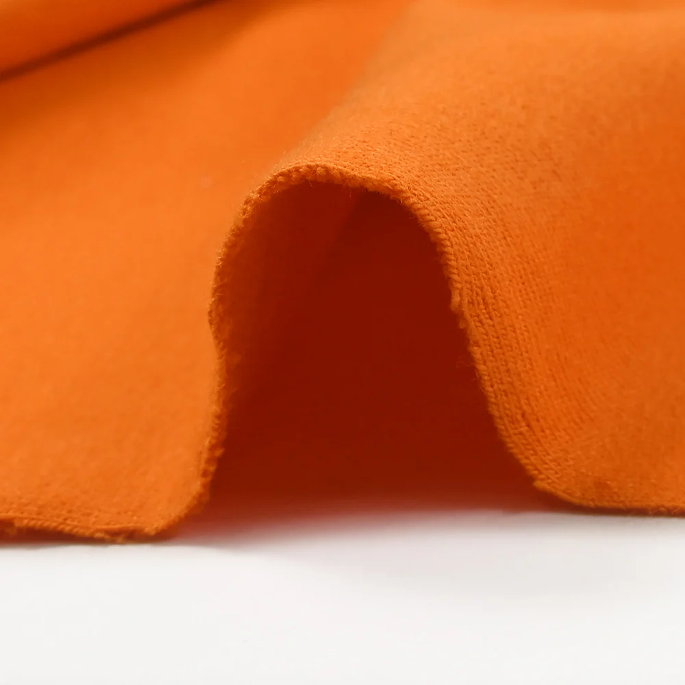 Jersey french terry coton Bio orange - Image 6