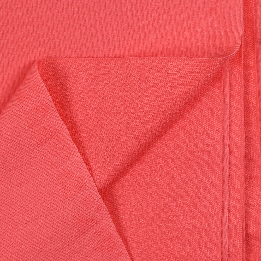 Jersey french terry coton Bio rose corail - Image 5